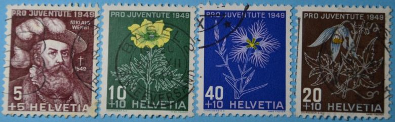 Швейцария Политик Никлаус фон Венги, Флора Цветы 1949 - фото фото фото 0
