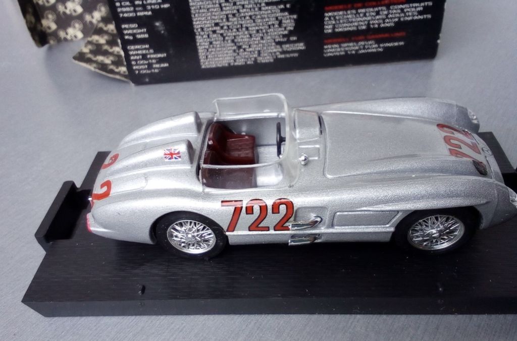 Brumm 1:43 Mercedes Benz 300 SLR #722 Mille Miglia - фото фото фото 5