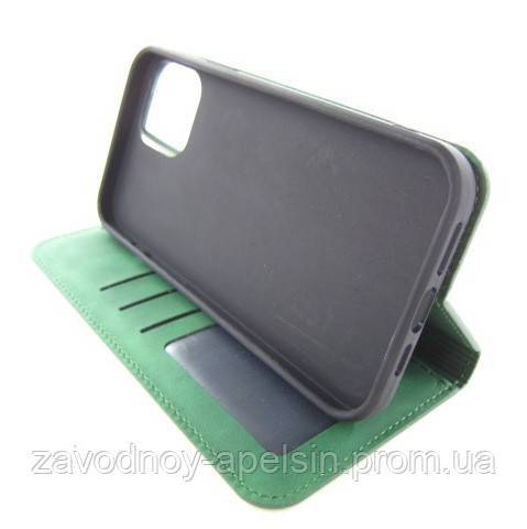Чехол книжка iPhone 12 Pro Max Premium Case (зеленый) - фото фото фото 2
