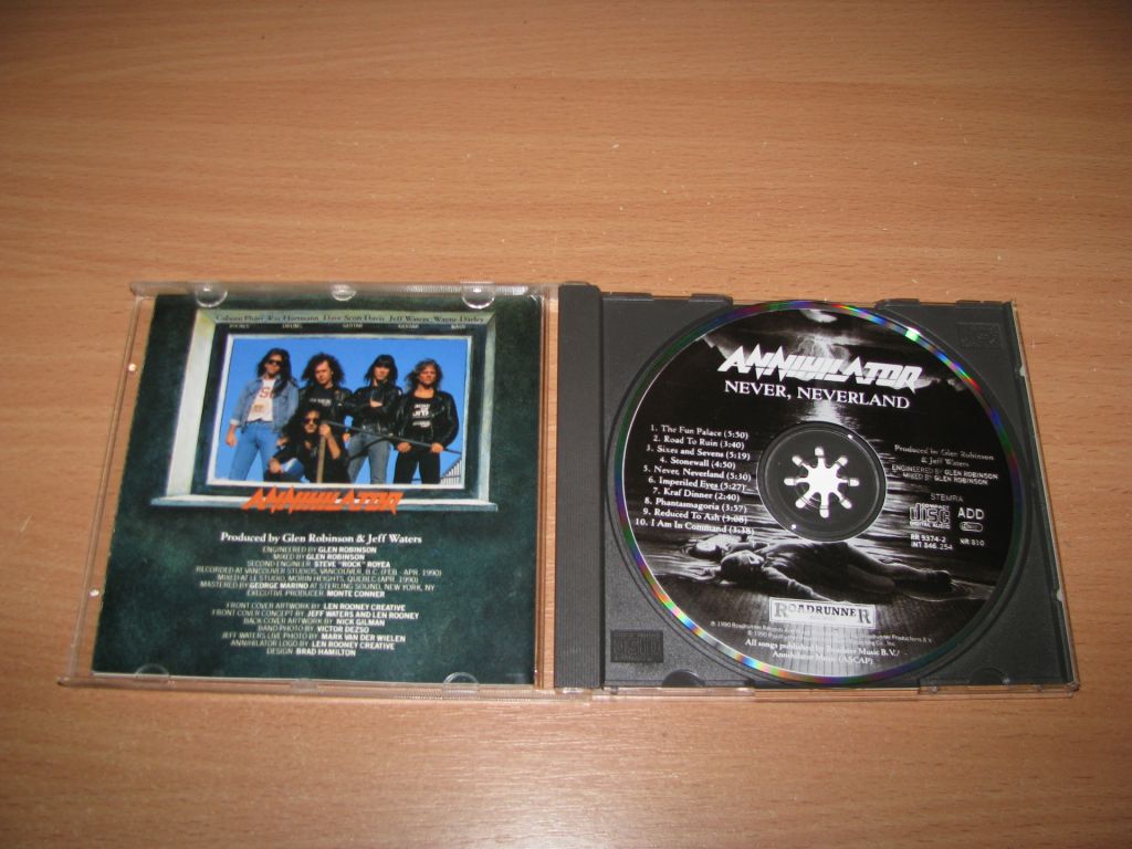 ANNIHILATOR - Never Neverland  (1990 Roadrunner 1st press) - фото фото фото 1