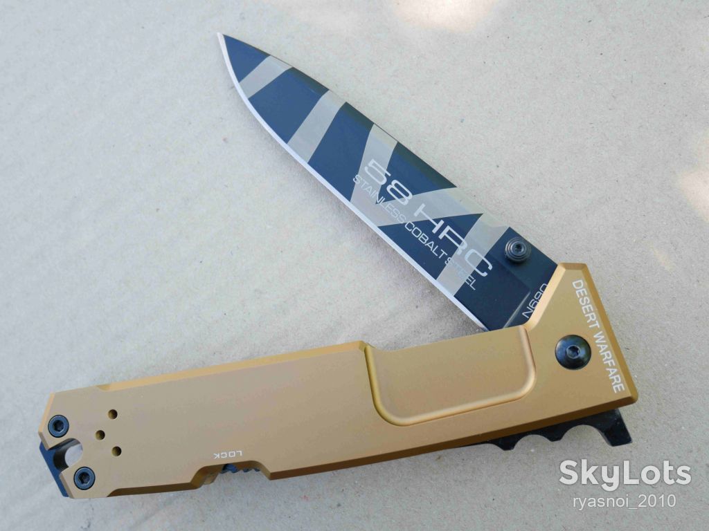 Extrema Ratio NEMESIS, Al Desert Warf, 440С, Replica, Tactical, EDC, Back Lock - фото фото фото 8