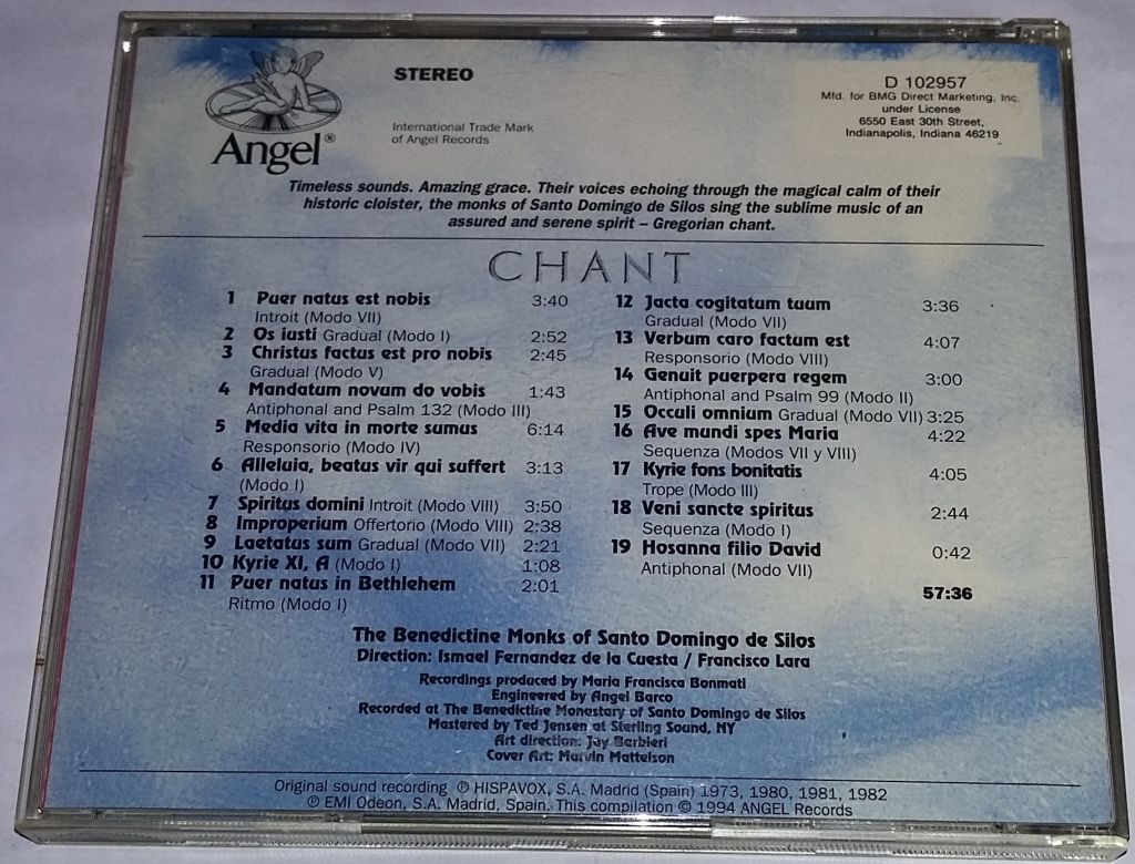 THE BENEDICTINE MONKS OF SANTO DOMINGO DE SILOS Chant CD US - фото фото фото 2