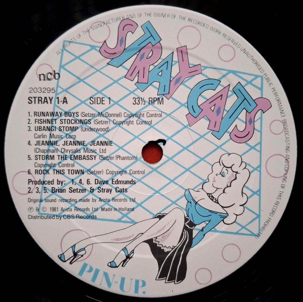 Stray Cats - Stray Cats - 1981.  (LP). 12. Vinyl. Пластинка. Scandinavia. - фото фото фото 4