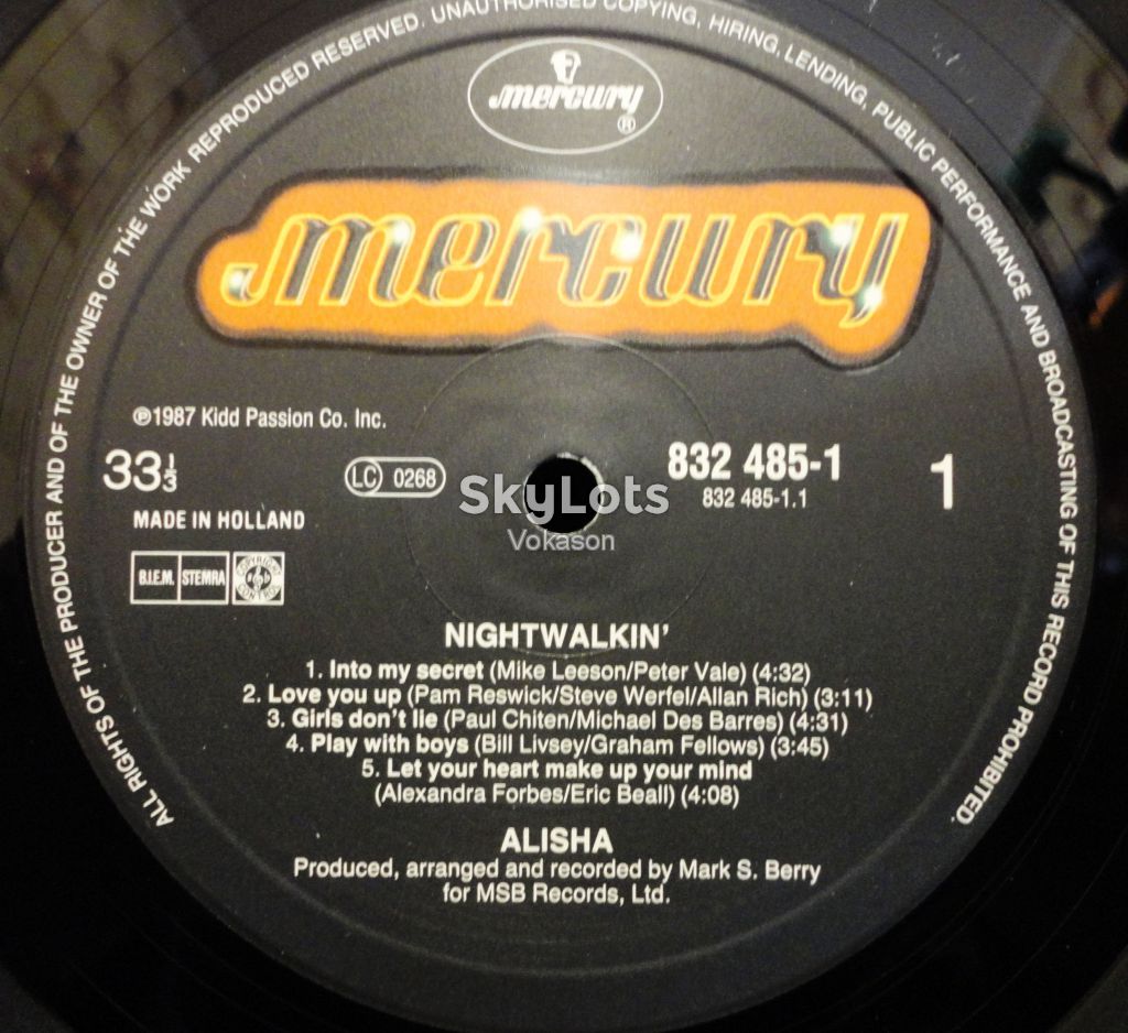 Alisha - Nightwalkin  EX+/NM/VG+ - фото фото фото 5