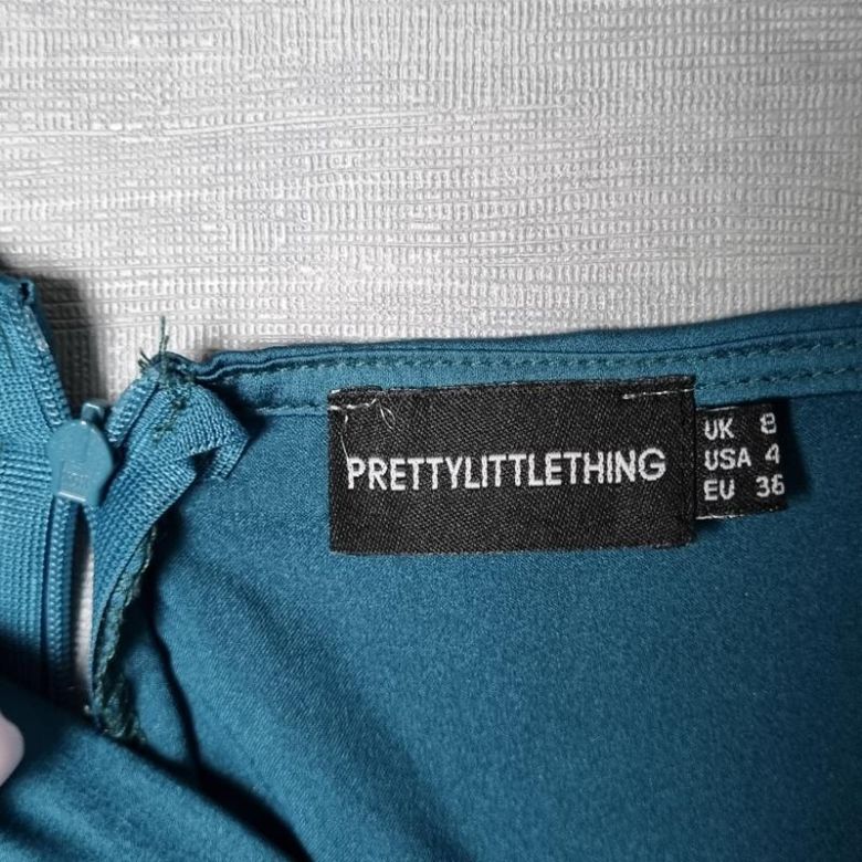 Сатинова сукня міді plt на бретелях, бірюзова - фото фото фото 4
