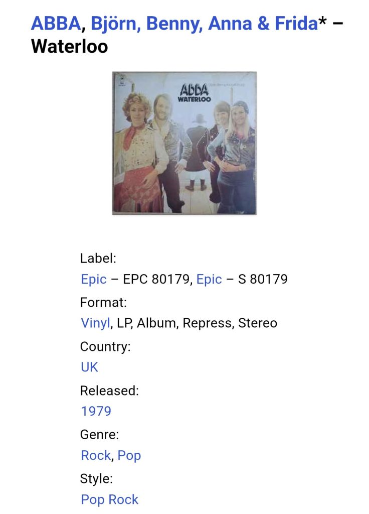 ABBA - Waterloo - 1974.  (LP). 12. Vinyl. Пластинка. England. - фото фото фото 4