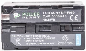 Акумулятор PowerPlant Sony LED NP-F960 6600mAh - фото фото фото 0