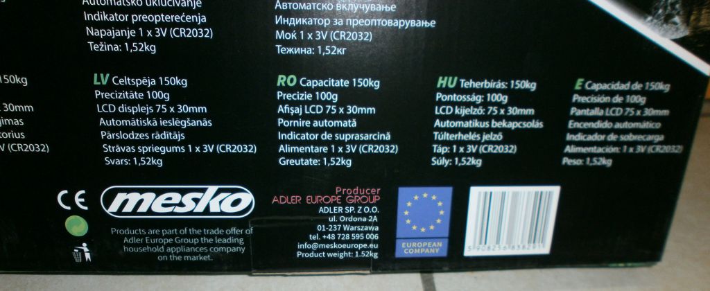 Новые качественные напольные весы из Европы Mesko MS8149 с гарантией - фото фото фото 4