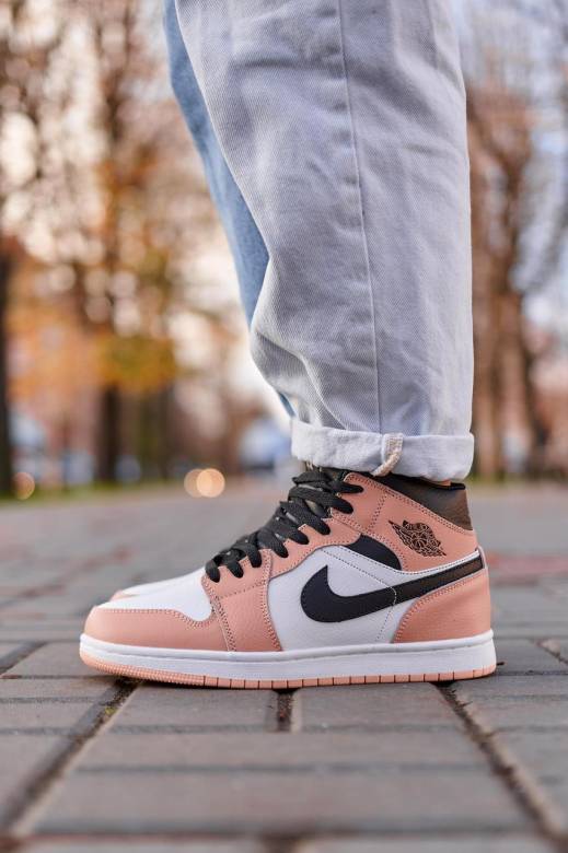 Nike Air Jordan 1 Retro Mid Peach Fur 36 - фото фото фото 6