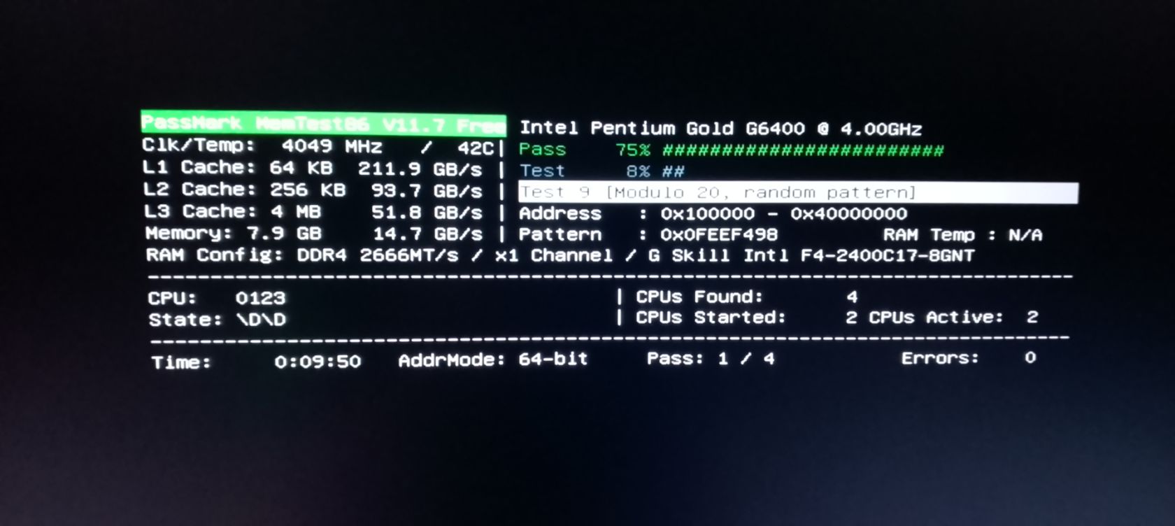 G.Skill 8 GB DDR4 2400 MHz    (F4-2400C17S-8GNT) - фото фото фото 2