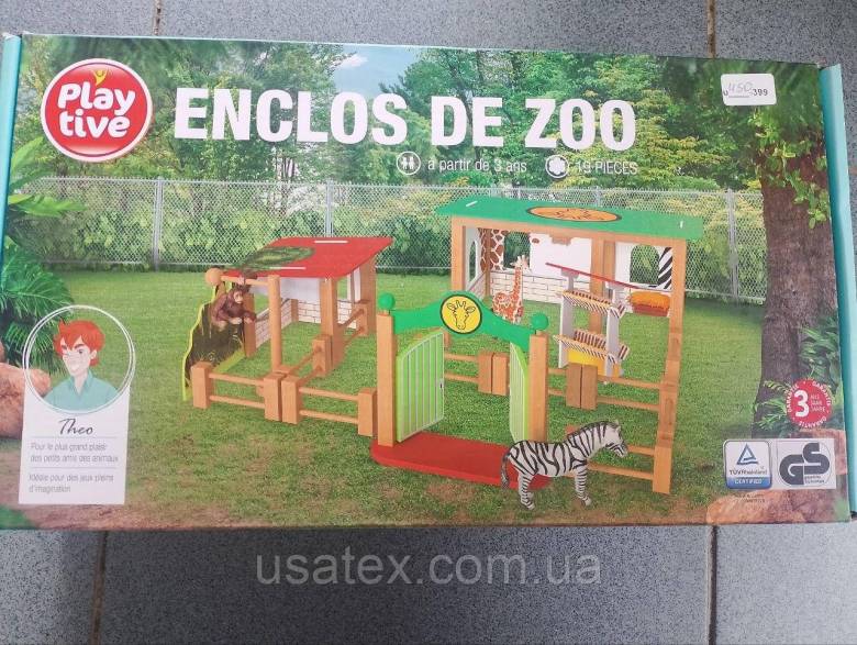 Дерев&amp;#039;яний ігровий набір Зоопарк Playtive "Enclos de zoo" (Волер для тварин), 19 дета - фото фото фото 5