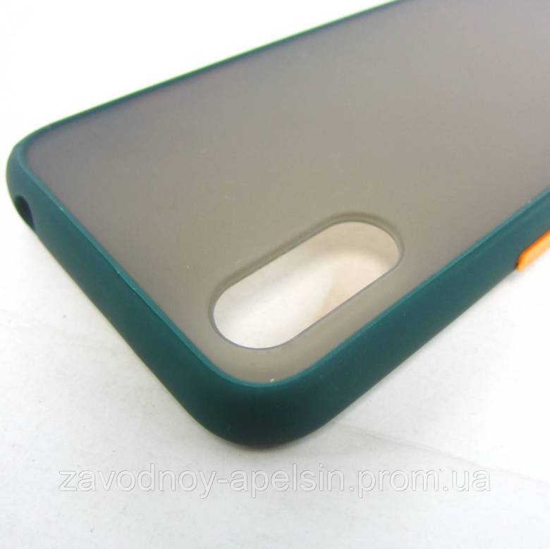 Samsung A01 A015 Чехол матовый TPU+PC (зеленый) - фото фото фото 1