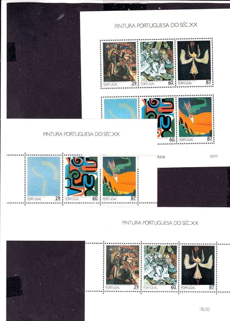 EU  Португалия  1988 г  MNH - блок - искусство - фото фото фото 0