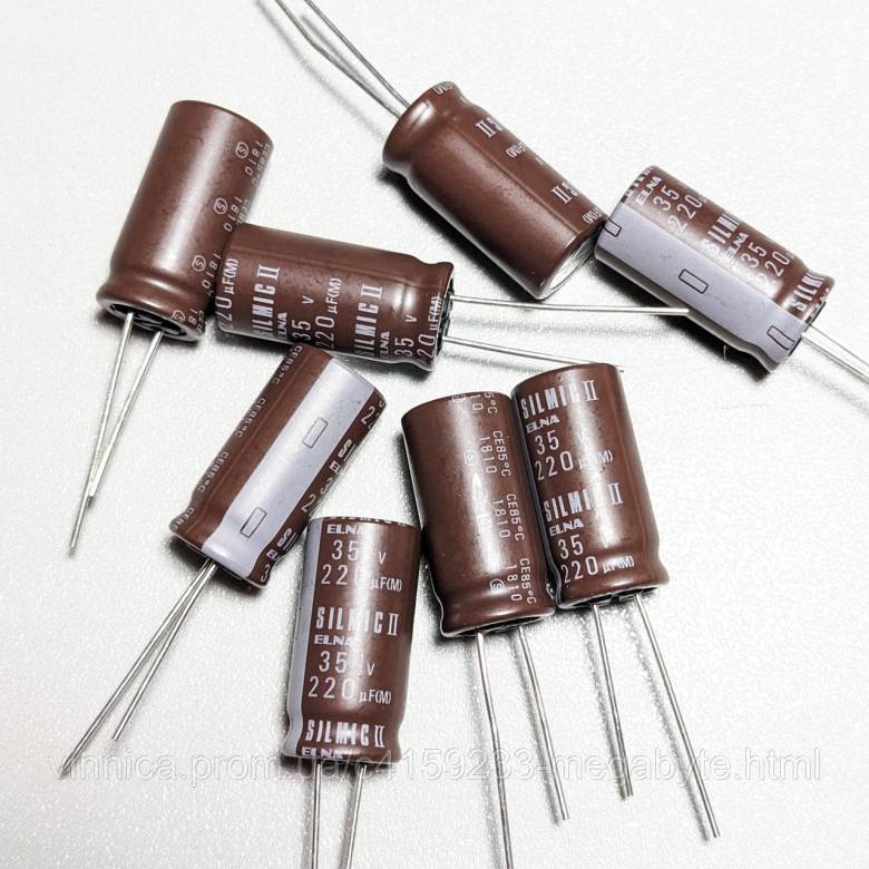 Конденсатор 220uF 35V (12.5x26м) ELNA Silmic II - фото фото фото 1