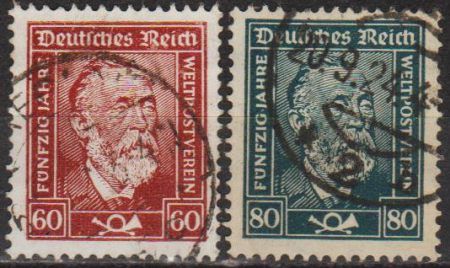 1924 - Німеччина - Стандарт Г.Стефан Mi.362-63 _3,0 € - фото фото фото 0