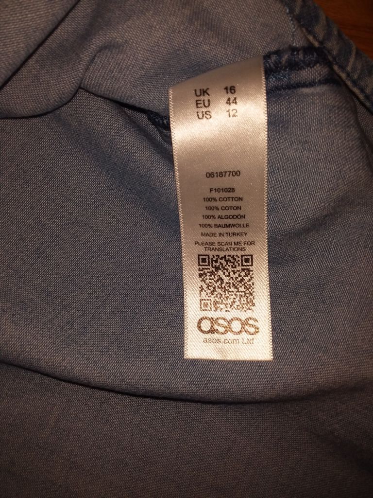 Джинсова блуза Asos 44євр - фото фото фото 1