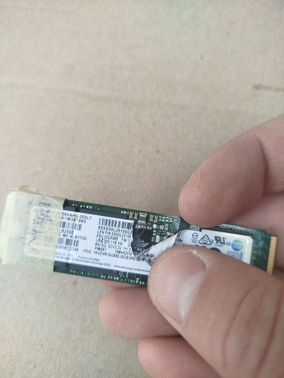 SSD M.2 Диск SAMSUNG   (256GB) Не робочий з 1грн! - фото фото фото 3