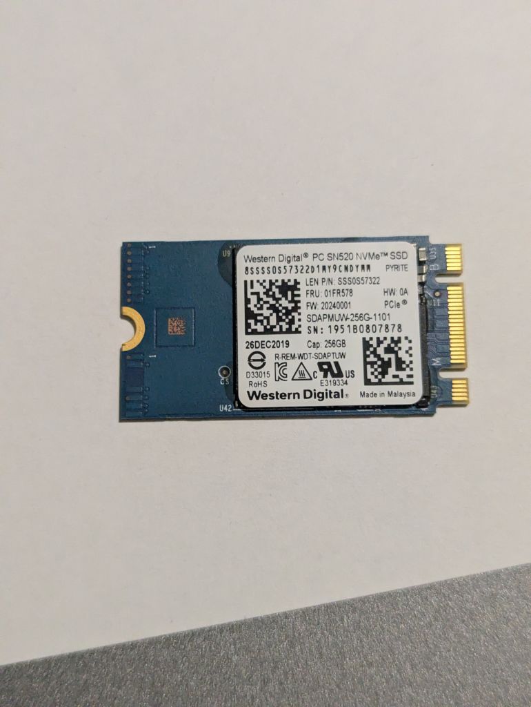 95% WD SN520 SSD 256GB NVMe M2 2242 ССД 256гб для ноутбука ПК - фото фото фото 0