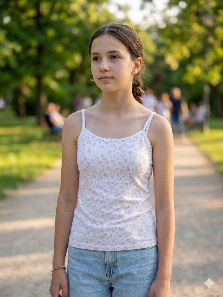 Майка для дівчинки pepperts 170/176 на бретельках 4126 - фото фото фото 0