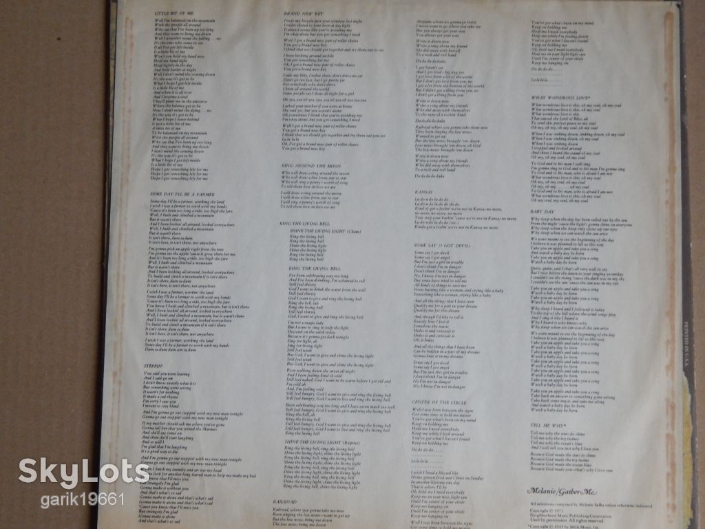 Melanie ‎– Gather Me    (Neighborhood Records ‎– NRS-47001, US) EX/EX+ - фото фото фото 3