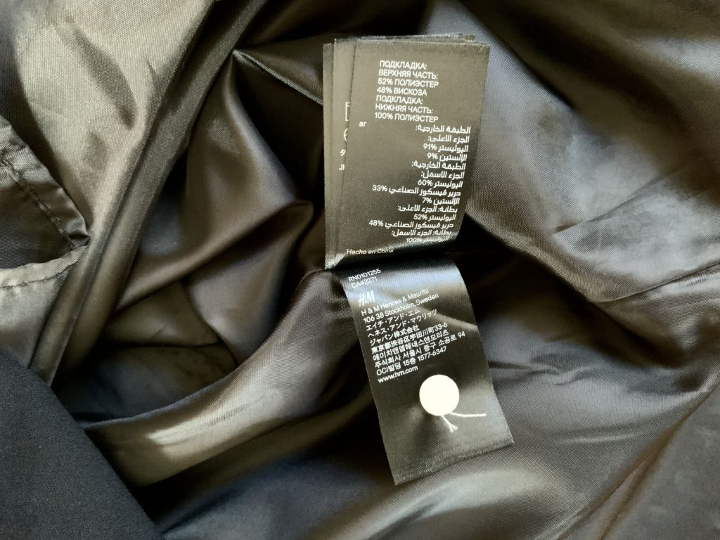 Платье чёрно-белое H&amp;M, р.36, новое - фото фото фото 5