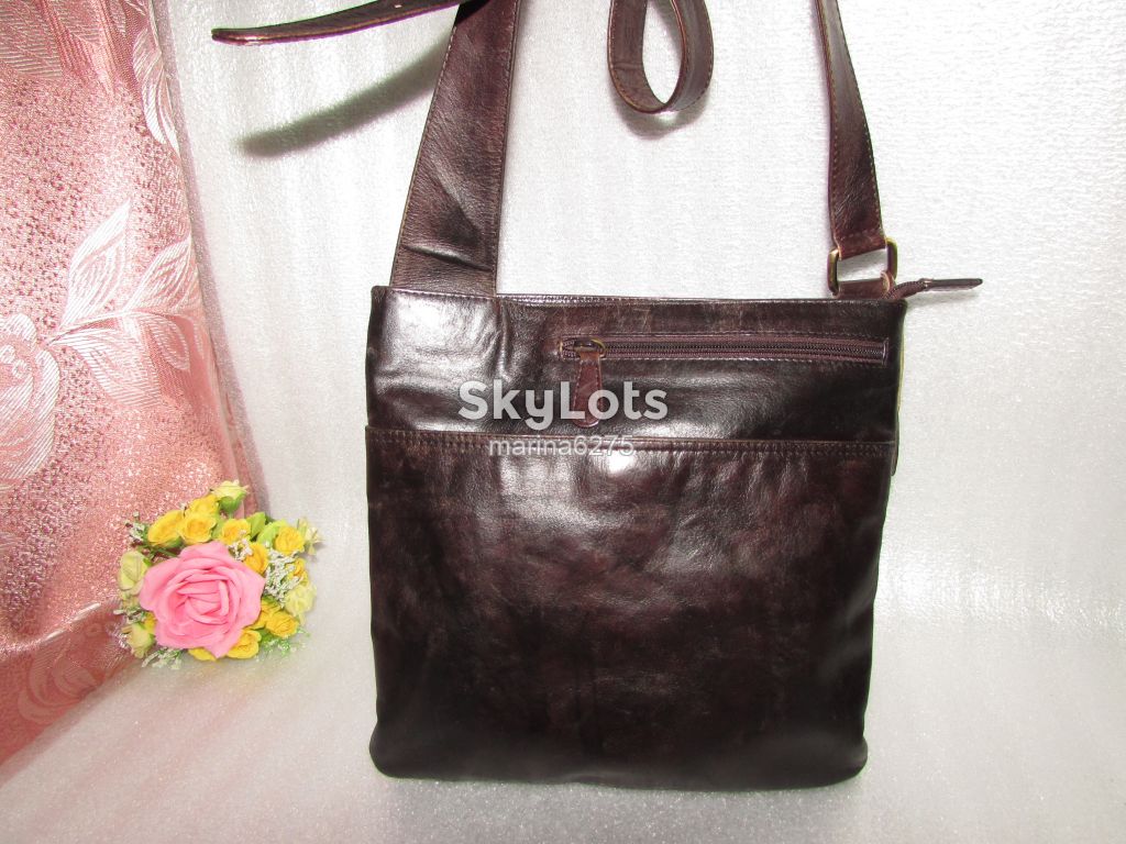 МУЖСКАЯ СУМКА 100% НАТУРАЛЬНАЯ КОЖА = GENUINE LEATHER = ИНДИЯ - фото фото фото 0