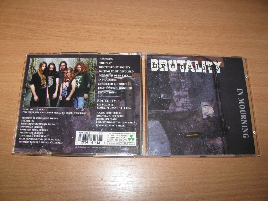 BRUTALITY - In Mourning  (1997 Nuclear Blast 1st press,USA) - фото фото фото 0