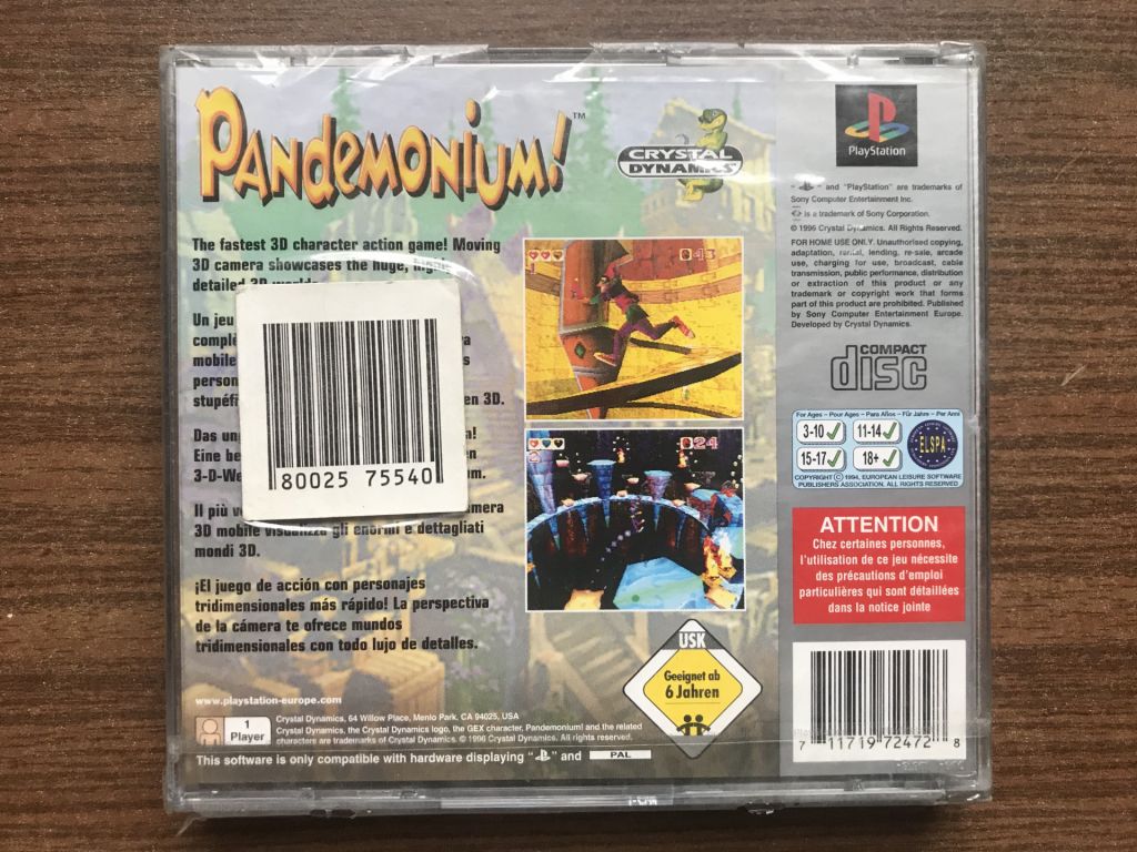 Игра на PS1 "Pandemonium!"         (PAL)         (Platinum) - фото фото фото 1