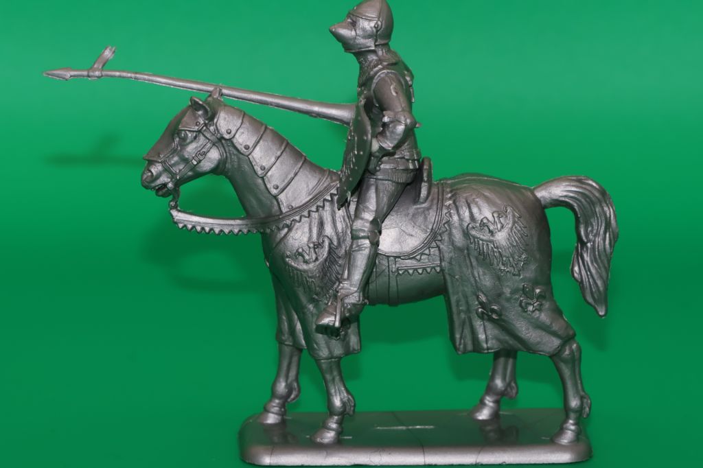 ЛИЦАР З ПІКОЮ-СПИСОМ НА КОНІ рыцарь ITALERI 54мм  Італія - фото фото фото 1
