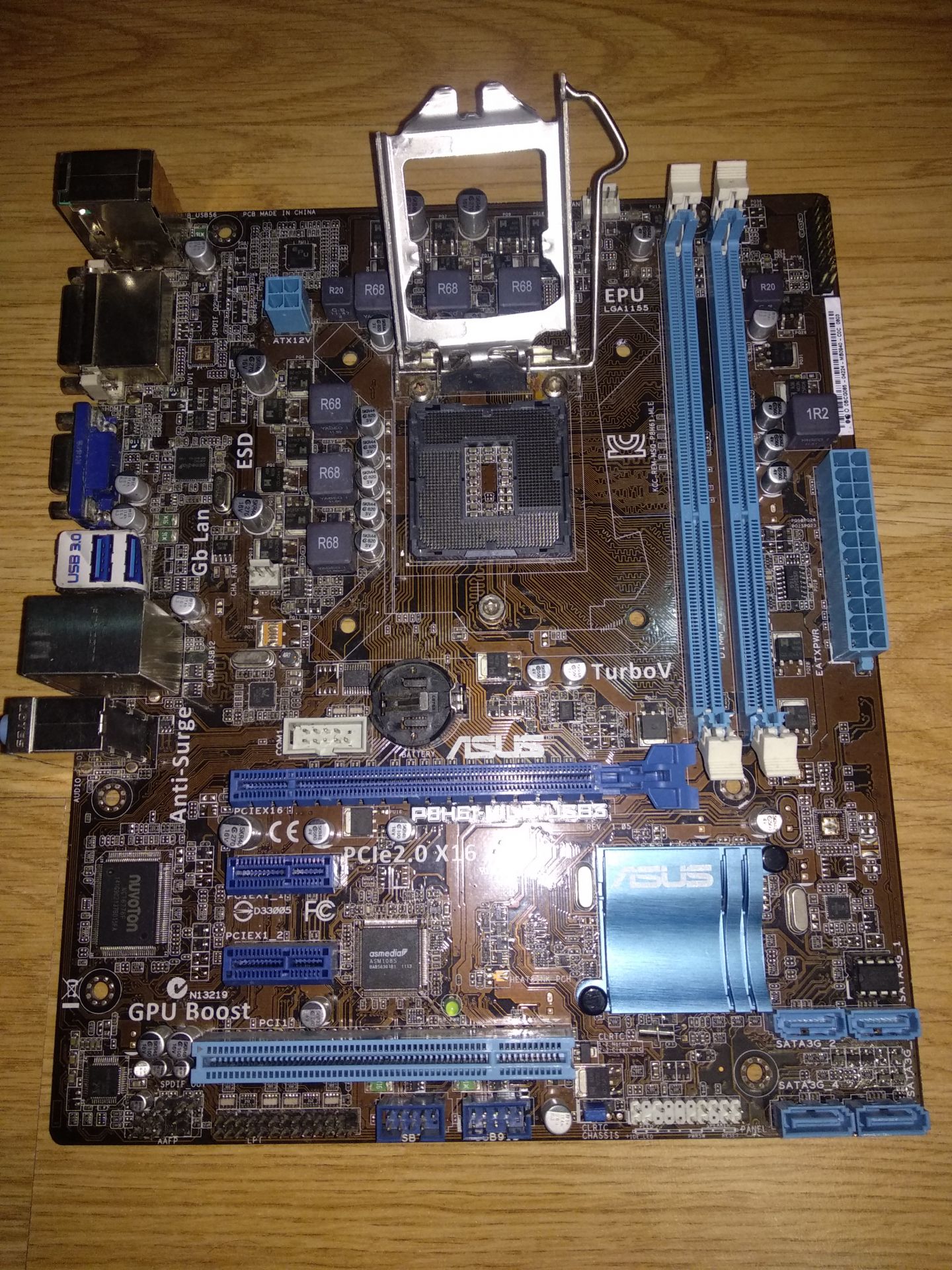 Материнська плата lga 1155 ASUS P8H61-M LE/USB3 - фото фото фото 0