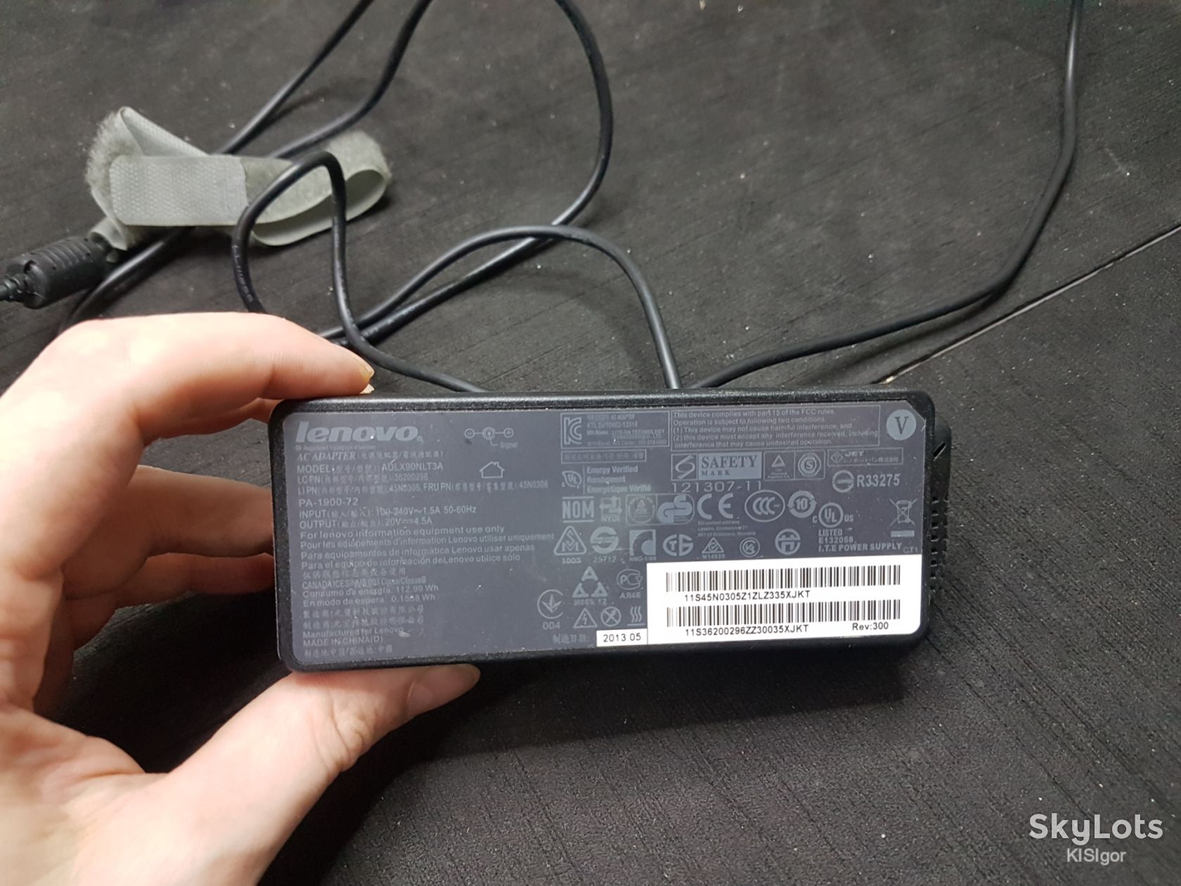 Оригінальний блок живлення   (адаптер змінного струму) для ноутбука Lenovo потужністю 90 Вт *80034 - фото фото фото 6