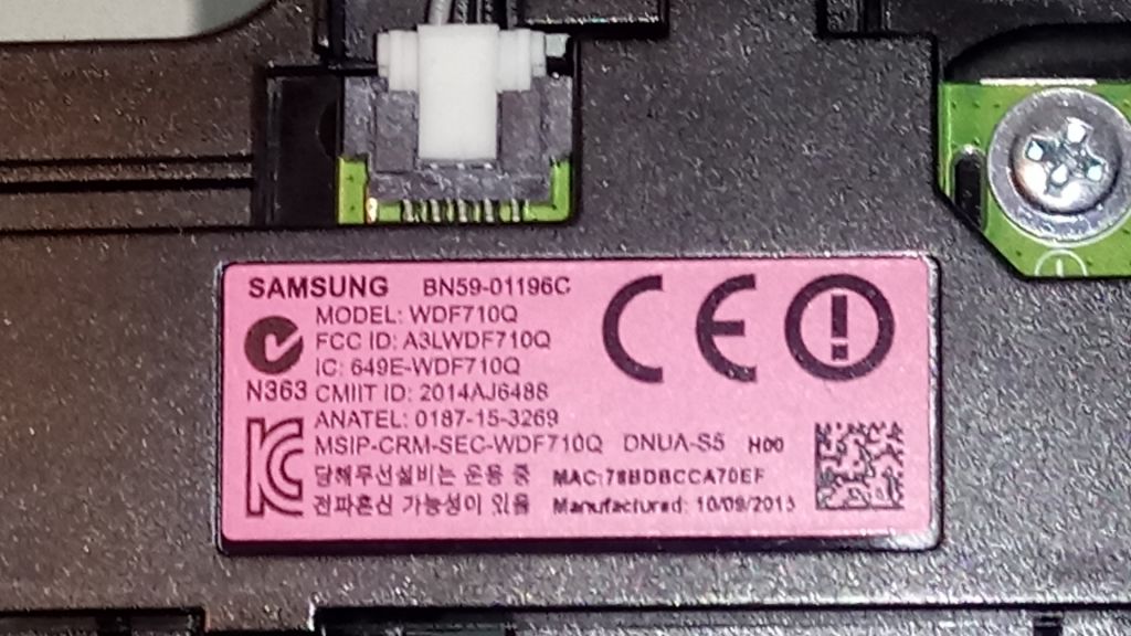 МОДУЛЬ  Wi-Fi  WDF710Q SAMSUNG  РАЗБОРКА - фото фото фото 1