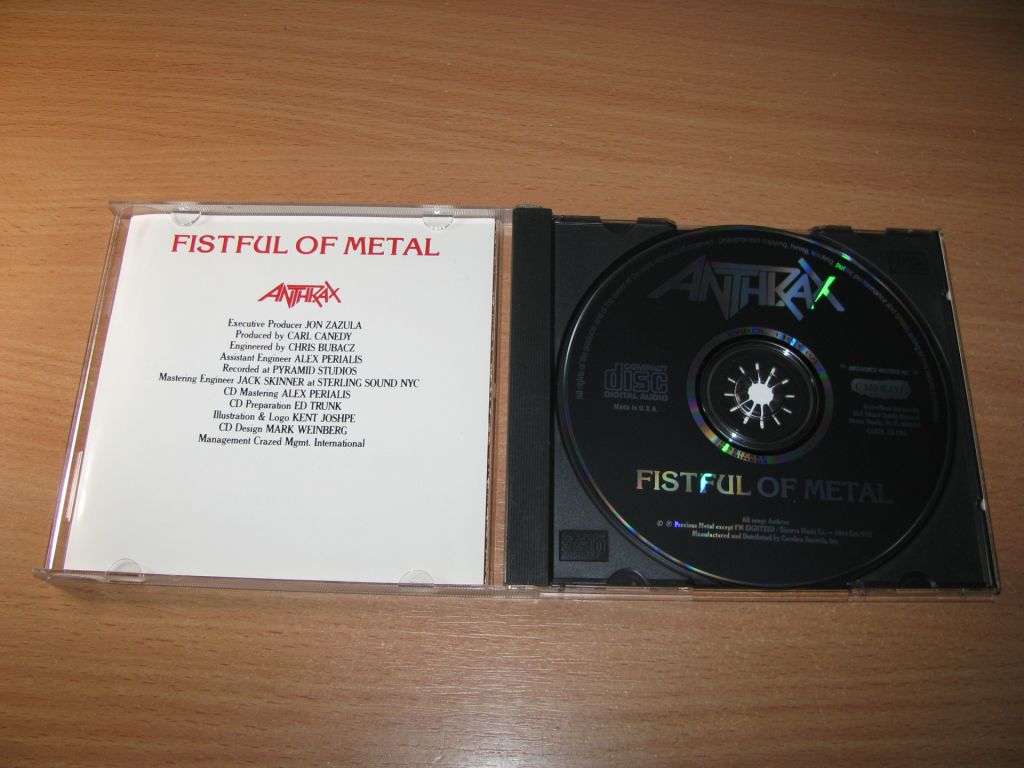 ANTHRAX - Fistful Of Metal  (1984 Caroline NIMBUS,USA) - фото фото фото 1