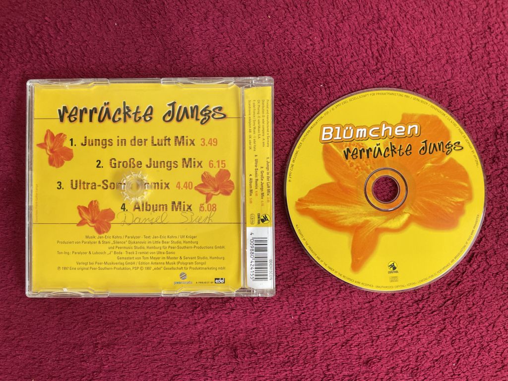 Музыкальный CD Single "Blümchen – Verrückte Jungs" [Control – 0042415CON] - фото фото фото 1