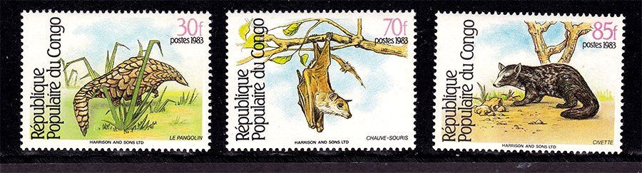 Фауна . Конго  1983 г MNH - фото фото фото 0