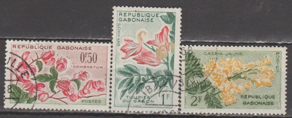 Габон 1961 флора квіти - фото фото фото 0