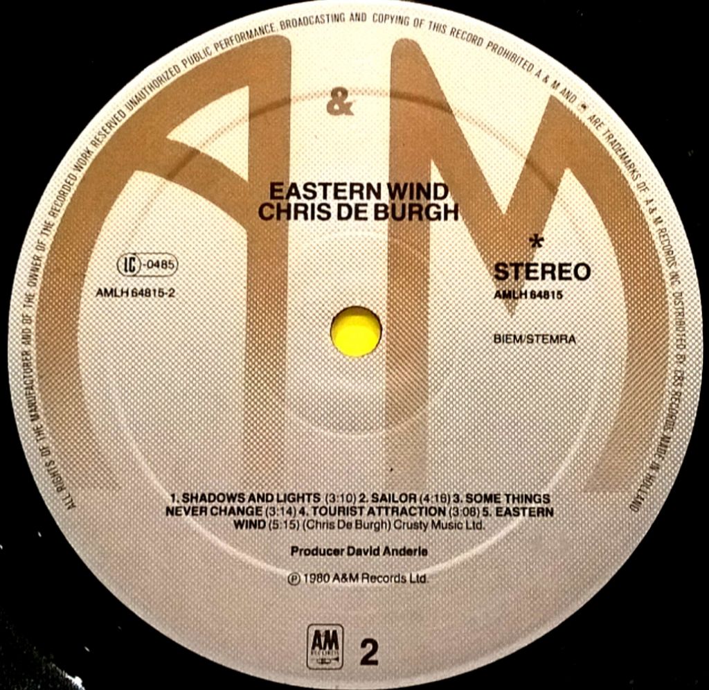 Chris de Burgh ‎- Eastern Wind - 1980.  (LP). 12. Vinyl. Пластинка. Holland. - фото фото фото 5