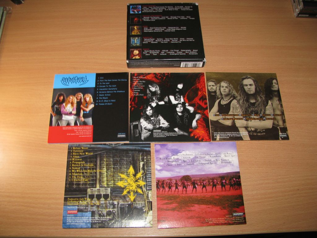 SEPULTURA - The Complete Collection 1987-1996  (2013 Roadrunner 5CD BOX) - фото фото фото 1