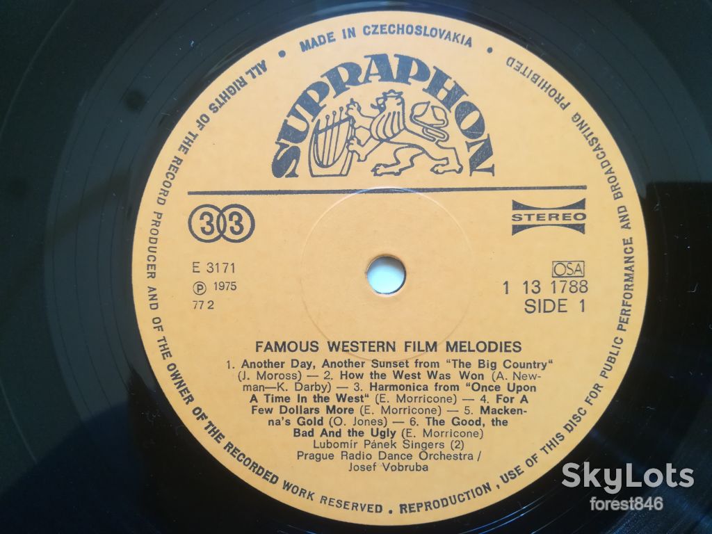 Famous western film melodies   (лам. конв.)-Ex.+-Чехословакия - фото фото фото 6