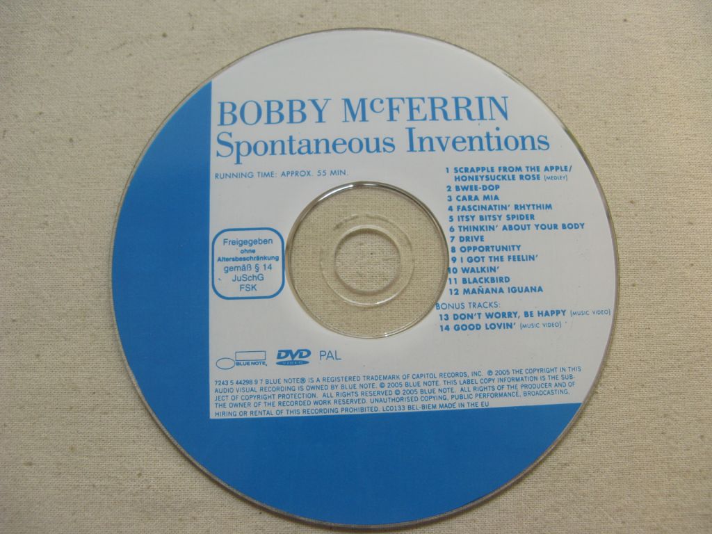 DVD Джаз. Bobby McFerrin. Spontaneous Invention. 1986. - фото фото фото 2