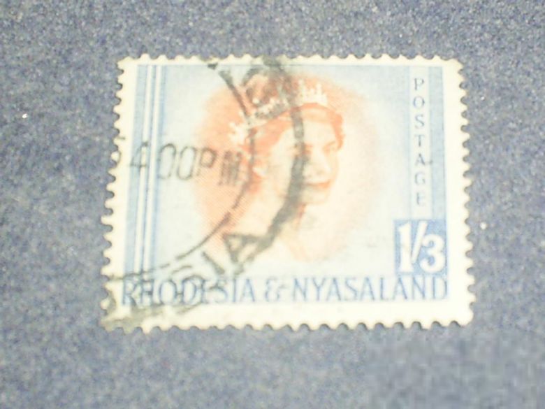 Брит. Родезия и Ньясаленд-1954 г.-Елизавета-2 - фото фото фото 0