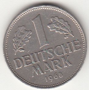 1 марка 1968 ФР Німеччина D - фото фото фото 0