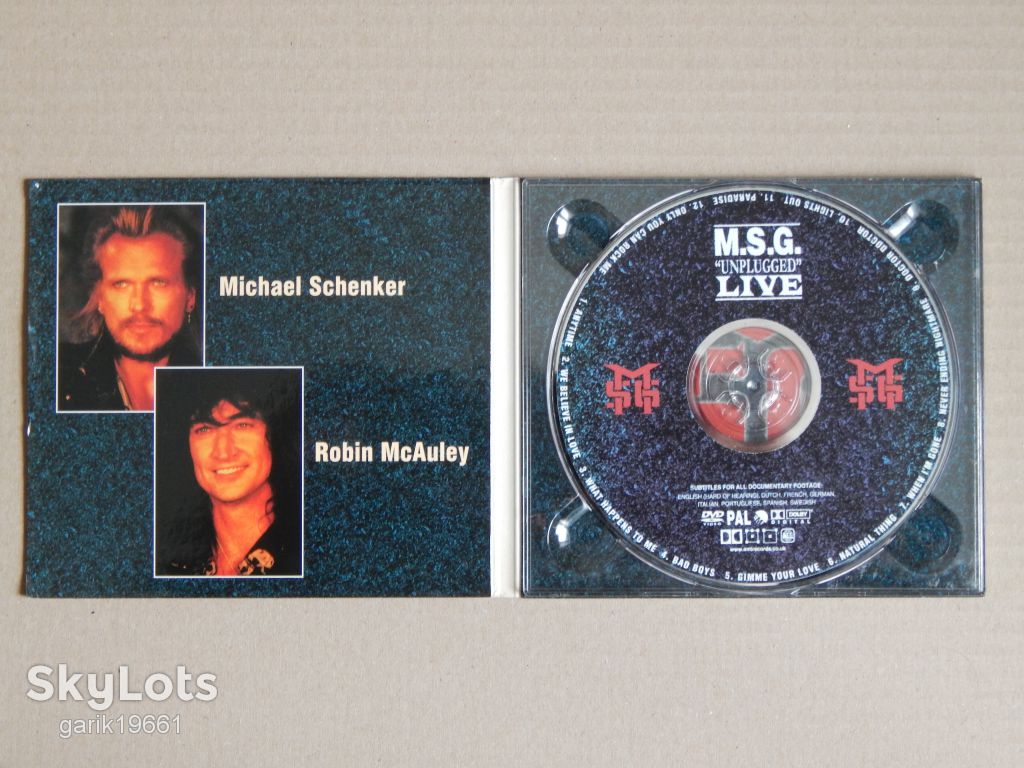 M.S.G. ‎– "Unplugged" Live (DVD, Unofficial Release, Digipak) - фото фото фото 3