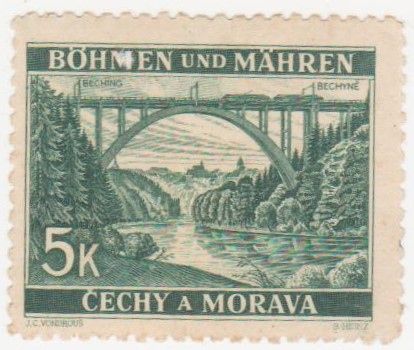 Германия        (Богемия и Моравия) 1940 г. №  59 ** - фото фото фото 0