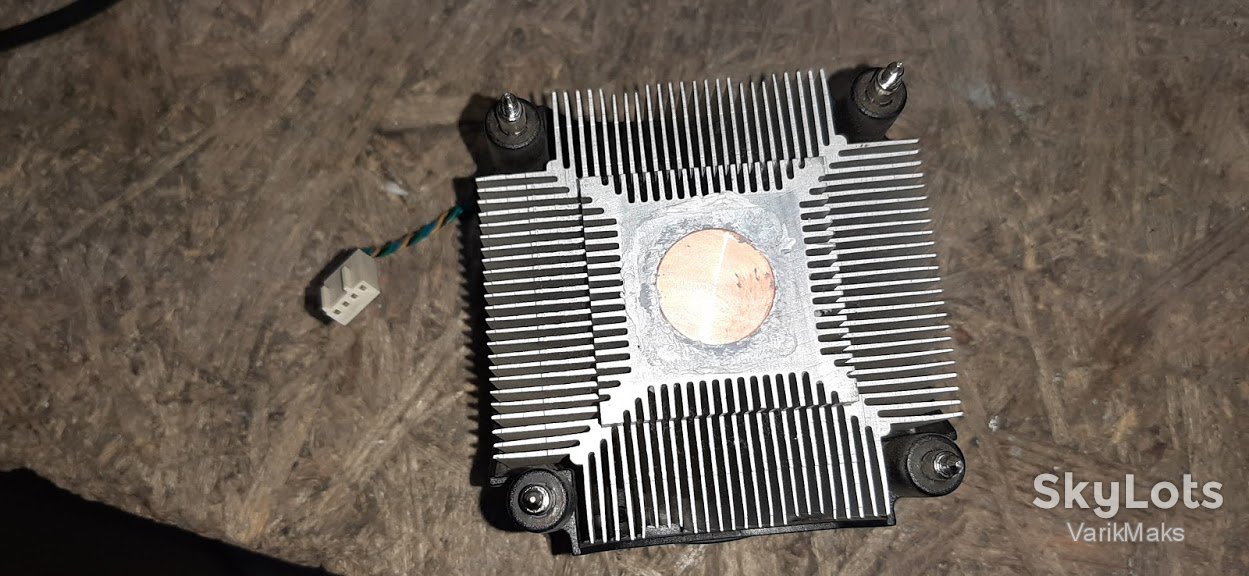 Процессорный медный куллер AVC 775 socket № 91309 - фото фото фото 2