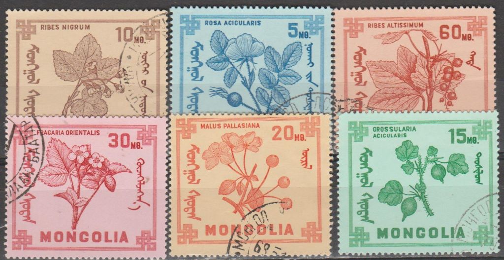 Монголия 1968 флора цветы - фото фото фото 0