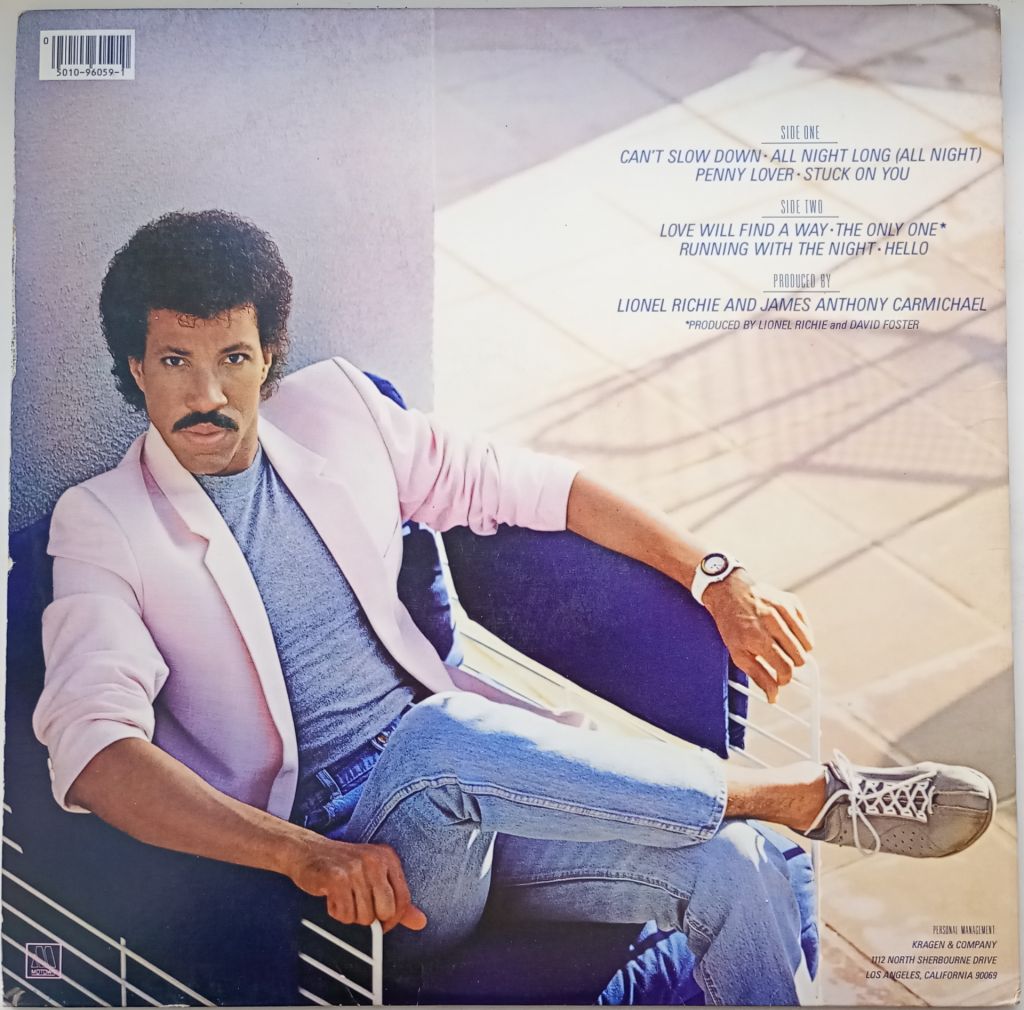 LIONEL RICHIE Can't Slow Down LP VG+/EX- - фото фото фото 2