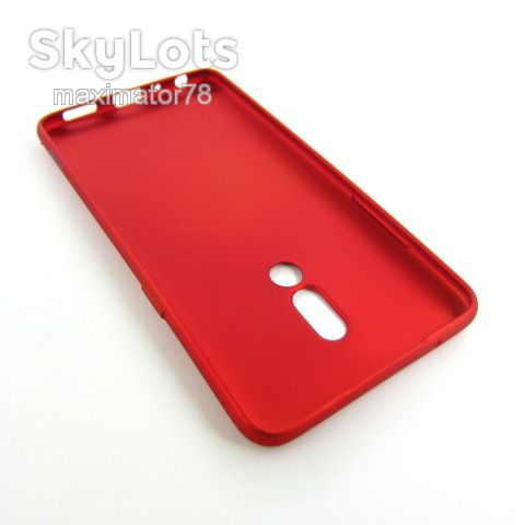 ЧЕХОЛ НАКЛАДКА Meizu 15 plus SOFT TOUCH красный - фото фото фото 1