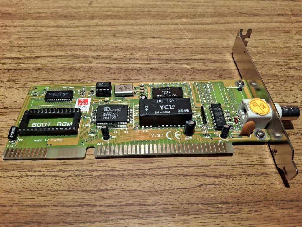 Сетевая карта UMC UM9007F ISA Ethernet card   (#01) - фото фото фото 4