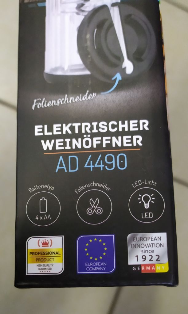 Новый электрический штопор для вина из Европы Adler AD4490 с гарантией - фото фото фото 6